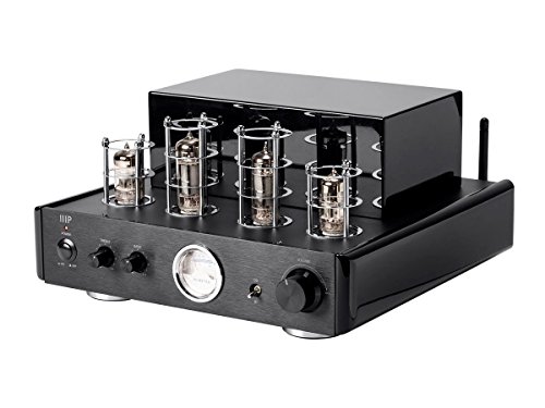 0889028042670 - MONOPRICE TUBE AMP WITH BLUETOOTH 50-WATT STEREO HYBRID AND LINE OUTPUT,BLACK -