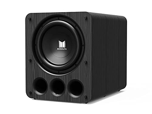 0889028156957 - MONOLITH 13IN THX ULTRA CERTIFIED 2000 WATT POWERED SUBWOOFER MASSIVE OUTPUT, LOW DISTORTION, FOR STUDIO AND HOME THEATER SYSTEMS