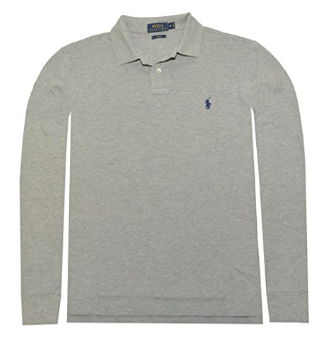 0889043063919 - RALPH LAUREN SLIM-FIT LONG-SLEEVED POLO IN ANDOVER HEATER (XL)