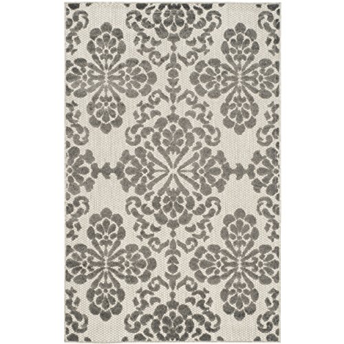 0889048069244 - SAFAVIEH COTTAGE COLLECTION COT908C CREAM AND GREY AREA RUG, 3 FEET 3 INCHES BY 5 FEET 3 INCHES (3'3 X 5'3)