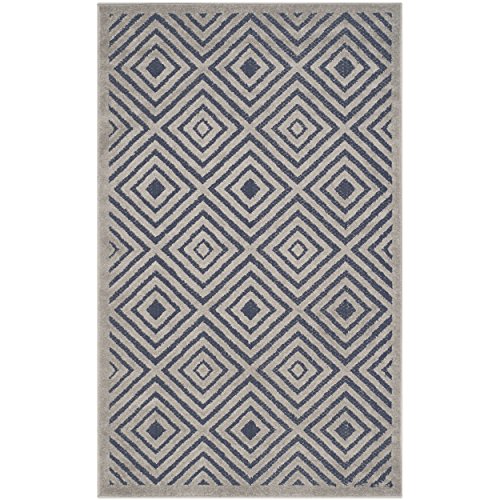 0889048069312 - SAFAVIEH COTTAGE COLLECTION COT913A CREAM AND NAVY AREA RUG, 3 FEET 3 INCHES BY 5 FEET 3 INCHES (3'3 X 5'3)