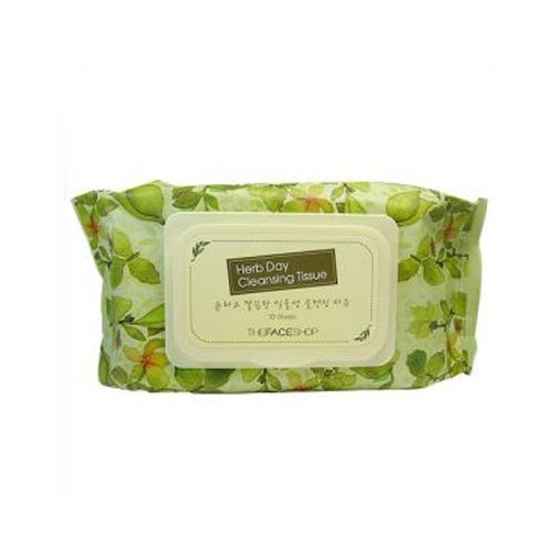 0889068415731 - THE FACE SHOP HERB DAY CLEANSING TISSUE 70 SHEETS