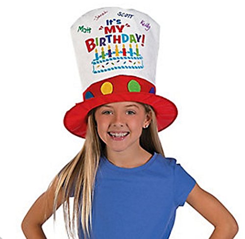 0889070344234 - BIRTHDAY HAT, IT'S MY BIRTHDAY HAT, AUTOGRAPH HAT, DR. SEUSS-STYLE HAT