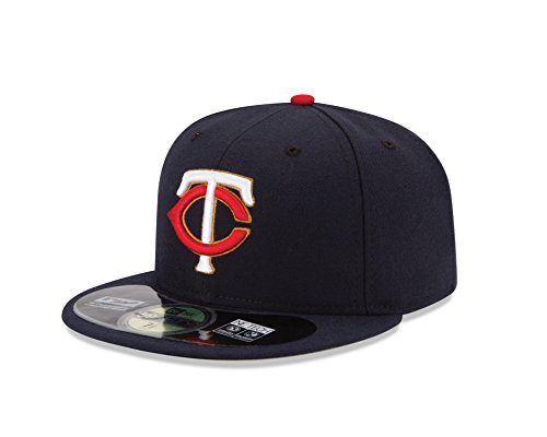 0889077917998 - MLB MINNESOTA TWINS MEN'S AUTHENTIC COLLECTION ON FIELD 59FIFTY FITTED CAP, 7 3/8, NAVY