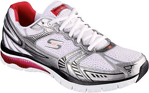 0889110037171 - SKECHERS SPORT MEN'S INFUSION OXFORD, WHITE/RED, 13 M US