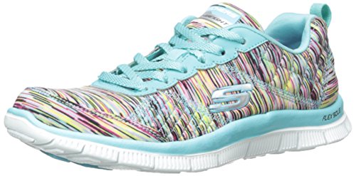 0889110597163 - SKECHERS WOMENS WHIRLWIND ATHLETIC SHOES-8.5,TURQUIOSE BLUE MULTI