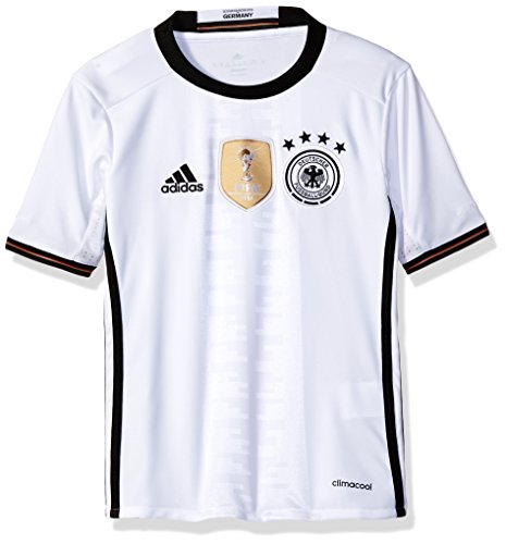 0889132867893 - ADIDAS SOCCER YOUTH GERMANY JERSEY, X-SMALL, WHITE/BLACK