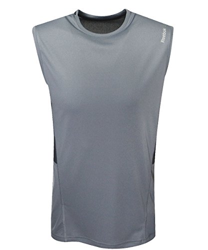 0889134408377 - REEBOK MENS WORK OUT READY SLEEVELESS TECH TOP, ALLOY S-ROSE, LARGE