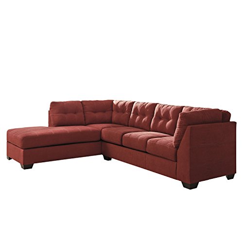 0889142003861 - BENCHCRAFT MAIER MICROFIBER SECTIONAL WITH LEFT SIDE FACING CHAISE