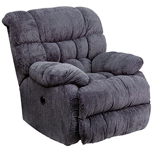 0889142005445 - CONTEMPORARY MICROFIBER POWER RECLINER WITH PUSH BUTTON