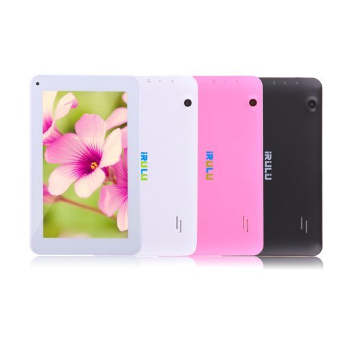 0889148156271 - IRULU 7 INCH ANDROID TABLET PC WITH 5 POINT CAPACTIVE TOUCH SCREEN, 4.2 JELLY BEAN OS, QUAD CORE, ALLWINNER A33 CPU, DUAL CAMERAS, 8 GB STORAGE, WIFI, GPS G SENSOR--PINK