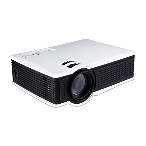 0889148377508 - LIGHTINTHEBOX 1500 LUMEN HOME THEATER LCD LED PORTABLE MINI PROJECTOR CINEMA VEDIO MULTIMEDIA SUPPORT 1080P VISIONS (WHITE)