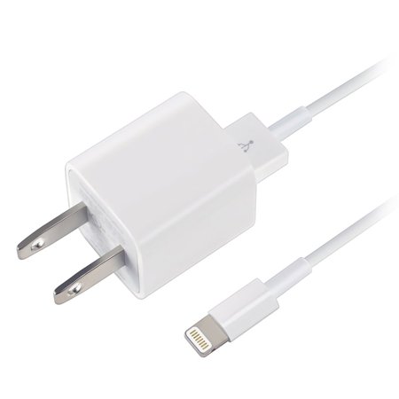 0889231684117 - APPLE USB HOME TRAVEL CHARGER ADAPTER/ LIGHTNING CABLE POWER CORD MD818ZM/ A FOR IPHONE 7/ 6S/ 6 PLUS/ IPAD AIR 2/ MINI/ PRO