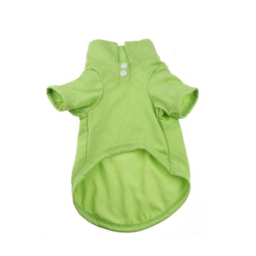 0889269504142 - STORM MART GREEN SALE PET DOG COTTON CLOTHING PUPPY CLOTHES APPAREL POLO T-SHIRT SHIRT (GREEN S)