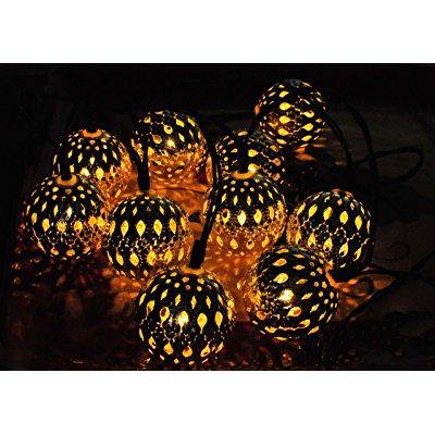 0889269745668 - OLDSHARK® 11FT 10 LED SOLAR FAIRY LIGHT STRING MOROCCO BALL LIGHT FOR CHRISTMAS DECORATIVE GARDENS LAWN PATIO WEDDINGS PARTIES INDOOR AND OUTDOOR WARM WHITE