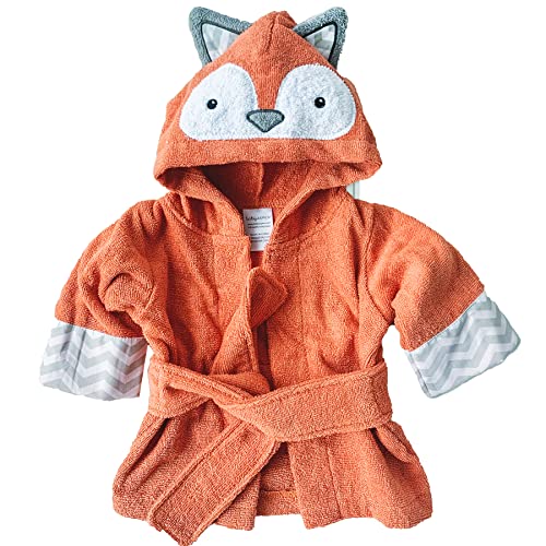 0889293461206 - BABY ASPEN RUB-A-DUB, FOX IN THE TUB FOX HOODED BABY BATH TOWEL / BABY/TODDLER ROBE, BABY SHOWER GIFTS, 0-9 MONTHS