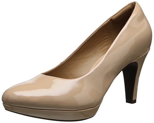 0889303533268 - CLARKS BRIER DOLLY (NUDE SYNTHETIC) WOMEN'S SHOES