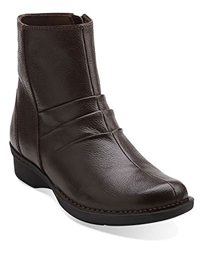 0889303557905 - CLARKS WHISTLE RIONA ANKLE BOOTS, BROWN, 8 M/B