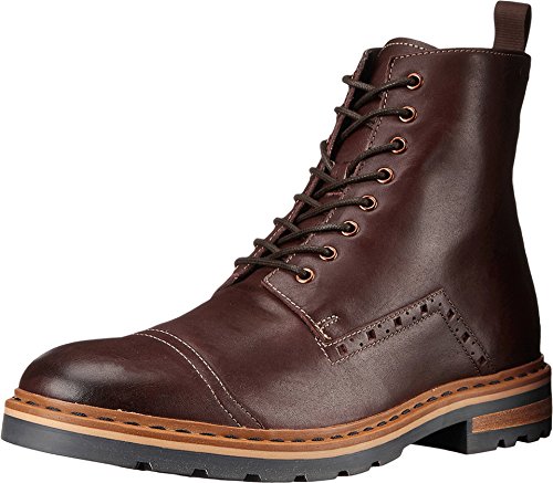 0889304277147 - CLARKS - DARGO RISE (CHESTNUT LEATHER) MEN'S LACE-UP BOOTS