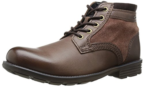 0889304411558 - CLARKS MEN'S DARIAN MID BOOT, CHESTNUT LEATHER, 10 M US