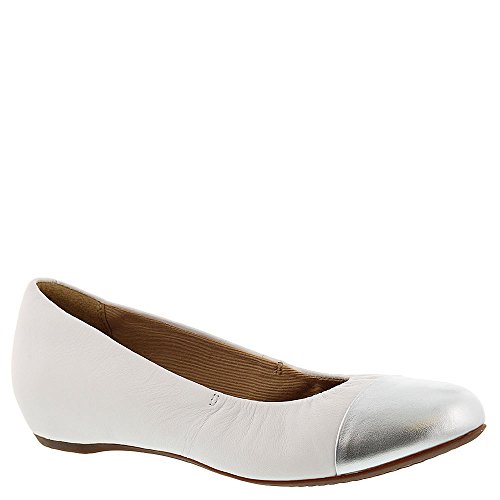 0889304853310 - CLARKS WOMEN'S ALITAY SUSAN WHITE LEATHER WEDGE 7.5 B (M)