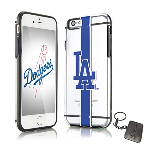 0889345971486 - OFFICIAL LICENSED APPLE IPHONE 6/6S FUSION TPU CASE RUGGED SLIM HARDSHELL TRANSPARENT TEAM LOGO COVER (LUXMO® EXCLUSIVE) (LOS ANGELES DODGERS)