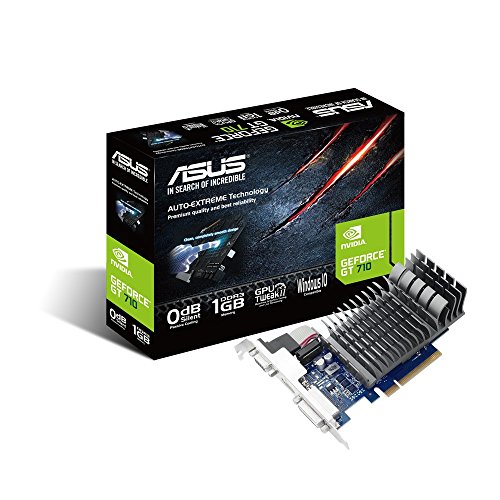 0889349339398 - ASUS GT 710 1GB DDR3 64BIT DUAL SLOT, PASSIVE LOW PROFILE GRAPHICS CARDS 710-1-S
