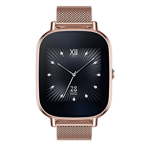 0889349381793 - ASUS ZENWATCH 2 ROSE GOLD 37MM SMART WATCH WITH QUICK CHARGE BATTERY, 4GB STORAGE, 1.45-INCH AMOLED GORILLA GLASS 3 TOUCHSCREEN, IP67 WATER RESISTANT