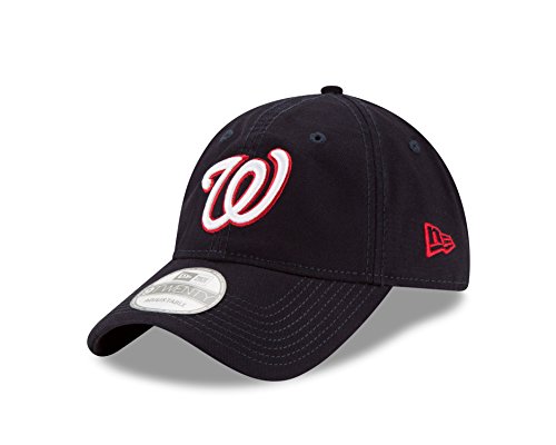 0889353378154 - MLB WASHINGTON NATIONALS CORE SHORE 9TWENTY ADJUSTABLE CAP, BLUE, ONE SIZE