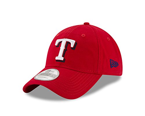 0889353378208 - MLB TEXAS RANGERS CORE SHORE 9TWENTY ADJUSTABLE CAP, RED, ONE SIZE