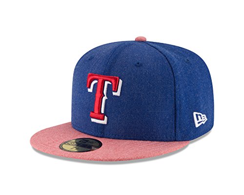 0889353681513 - MLB TEXAS RANGERS HEATHER ACTION 59FIFTY FITTED CAP, 7, NAVY