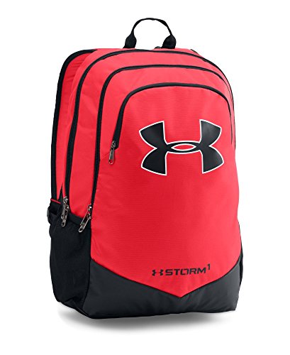 0889362946672 - BOYS' UNDER ARMOUR STORM SCRIMMAGE BACKPACK, RED , ONE SIZE