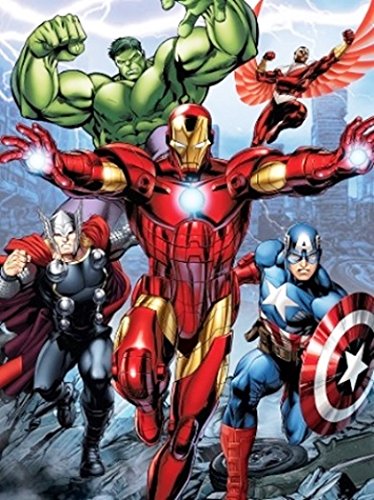 Marvel Avengers Super Plush Throw Blanket Iron Man Thor Hulk Captain America 