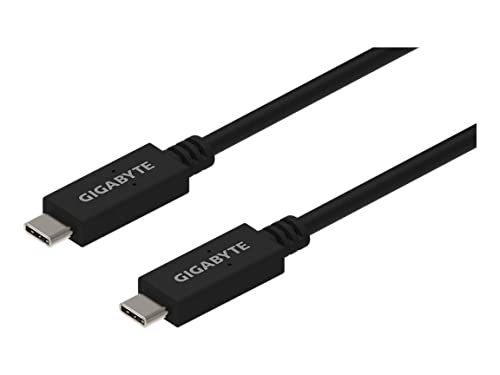 0889523029732 - GIGABYTE UCCB1 (3.3FT /1M) USB TYPE-C TO USB TYPE-C CABLE, USB 3.2 GEN 2, 10GBPS TRANSFER RATE, 100W (20V/5A)