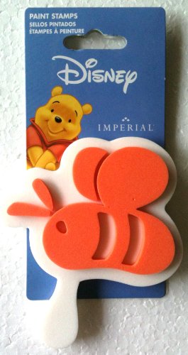 0088953858824 - DISNEYS WINNIE THE POOH FOAM PAINT STAMP BUMBLE BEE WALL DECORATION (2 1/2 TALL X 3 1/4 WIDE)