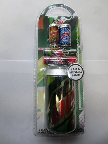 0889628014695 - MOUNTAIN DEW 4 FLAVORED LIP BALMS AND BANK CAN