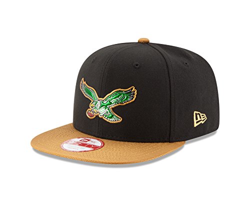 0889675102383 - NFL PHILADELPHIA EAGLES HISTORIC GOLD COLLECTION GOLD VISOR 9FIFTY ORIGINAL FIT SNAPBACK, ONE SIZE FITS ALL, GREEN/GOLD