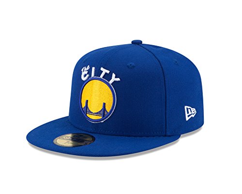 0889676365671 - NBA GOLDEN STATE WARRIORS HARDWOOD CLASSICS 2TONE BASIC 59FIFTY FITTED CAP, 7 1/4, ROYAL