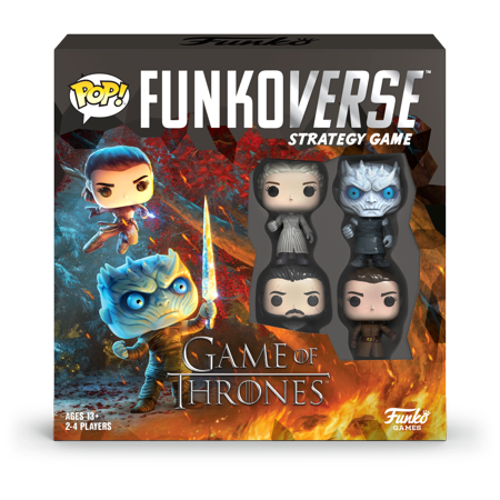0889698460606 - POP! FUNKOVERSE: GAME OF THRONES 100 - BOARD GAME 4-PACK