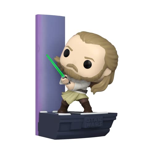 0889698631969 - FUNKO POP! DELUXE: STAR WARS DUEL OF THE FATES - QUI-GON JINN, AMAZON EXCLUSIVE, FIGURE 3 OF 3