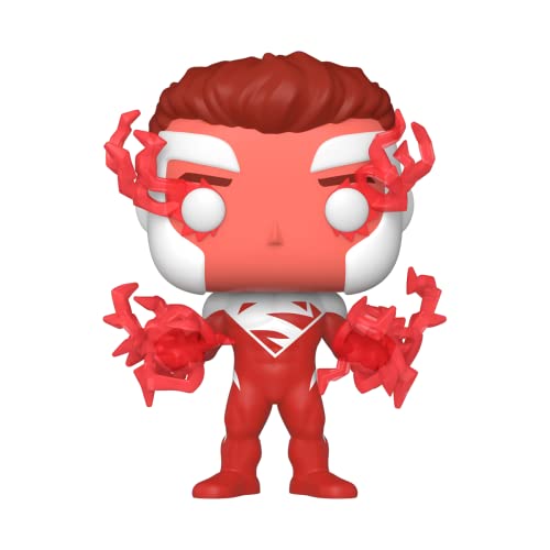 0889698652063 - FUNKO POP! HEROES: DC - SUPERMAN (RED), FALL CONVENTION EXCLUSIVE