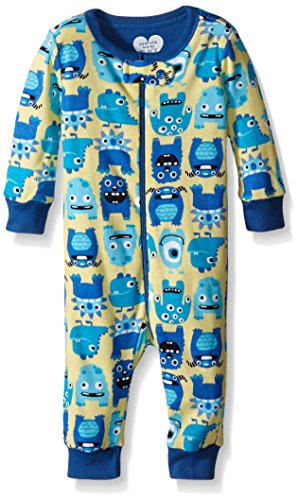 0889705105858 - THE CHILDREN'S PLACE BABY MONSTER SLEEP STRETCHIE, YELLOW BEAN, 12-18 MONTHS