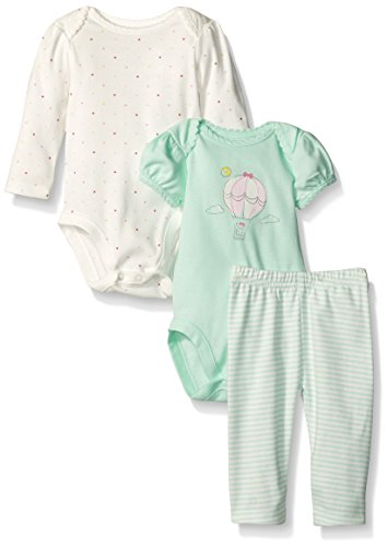 0889705106701 - THE CHILDREN'S PLACE BABY GIRLS 3-PIECE CLOTHING SET, DOG & CAT (ARCTIC ICE), 0-3 MONTHS