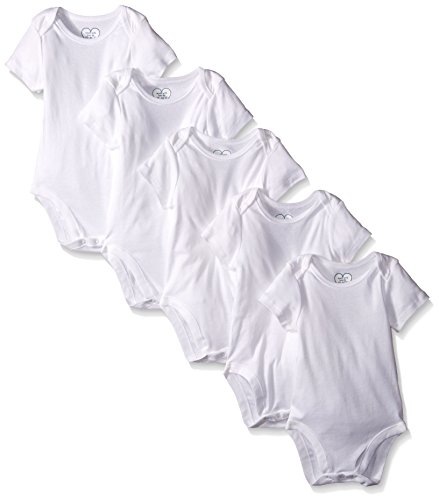 0889705107357 - THE CHILDREN'S PLACE BABY BASIC BODYSUIT (PACK OF 5), WHITE, 6-9 MONTHS