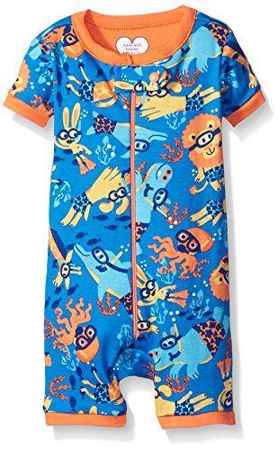 0889705171624 - THE CHILDREN'S PLACE BABY LION STRETCHY PAJAMAS, HAPPY BLUE, 6-9 MONTHS