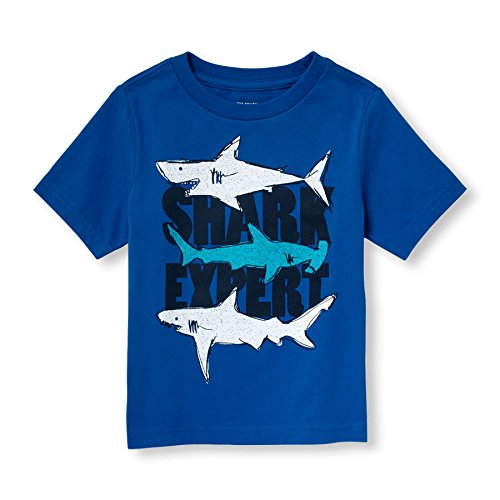 0889705612387 - THE CHILDREN'S PLACE TODDLER BOYS' ANIMALS GRAPHIC T-SHIRT, BLUE HOLE, 5T