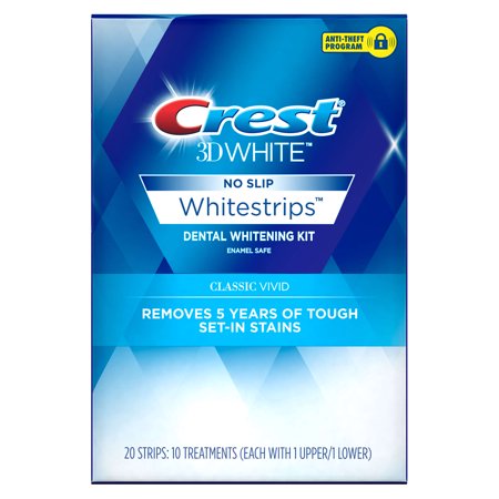 0889714000557 - WHITESTRIPS DENTAL WHTNG SYS CREST 3D WHITE WHITESTRIPS CLASSIC VIVID, 10 TREATMENTS WHITENING/SENSITIVITY
