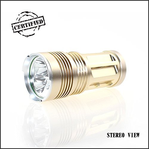 0889743197174 - ZOFEI 3000 LUMENS ALUMINUM ALLOY CASE CREE XML T6 LED TACTICAL FLASHLIGHT TORCH SELF-DEFENSE WATER RESISTANT 3*T6 BEADS ,3 MODES POWERED BY 4*18650 BATTERY(NOT INCLUDE)