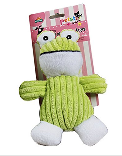 0889743430660 - HIGH QUALITY CORDUROY MATERIAL GREAT DOG PLUSH TOY ANIMAL FROG DESIGN SQUEAKER DOG TOYS PUPPY GIFT CANDY GREEN DOG TOY