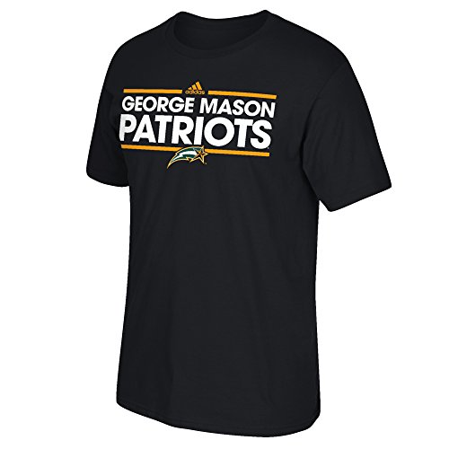 0889764641434 - NCAA GEORGE MASON PATRIOTS MEN'S DASSLER GO-TO SHORT SLEEVE TEE, LARGE, BLACK